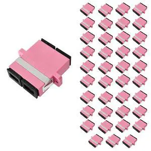 GwliUni 40Pcs SC to SC OM4 Multi-Mode Couplers, Duplex Fiber Optical Adapters Cable Connectors GwliUni 40Pcs SC to SC OM4 Multi-Mode Couplers, Duplex Fiber Optical Adapters Cable Connectors
