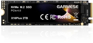 GARMESE 2TB NVMe SSD PCIe 4.0 M.2 2280 Internal Solid State Drive, Up to 7450MB/s, High-Speed Gen4 NVMe SSD for Gaming PC, Laptop Upgrade, Windows 11 Boot Drive, Video Editing & Content Creation GARMESE 2TB NVMe SSD PCIe 4.0 M.2 2280 Internal Solid State Drive, Up to 7450MB/s, High-Speed Gen4 NVMe SSD for Gaming PC, Laptop Upgrade, Windows 11 Boot Drive, Video Editing & Content Creation