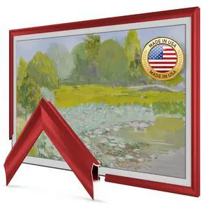 Candy Apple Red Prismatic 43" Alloy Deco TV Frame - Compatible ONLY with Samsung The Frame TVs (Fits 2021-2026, LS03A, LS03B, LS03C, LS03D, LS03FA) Candy Apple Red Prismatic 43" Alloy Deco TV Frame - Compatible ONLY with Samsung The Frame TVs (Fits 2021-2026, LS03A, LS03B, LS03C, LS03D, LS03FA)