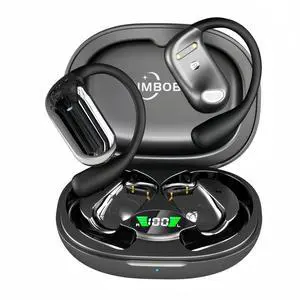 JIMBOBO Open Ear Headphone Bluetooth 5.4 Wireless Earphone Air Conduction Earbuds with Earhook Mic 50H Playtime LED Display Charging Case Comfort Sport Headset for Running, Fitness, Yoga, Work JIMBOBO Open Ear Headphone Bluetooth 5.4 Wireless Earphone Air Conduction Earbuds with Earhook Mic 50H Playtime LED Display Charging Case Comfort Sport Headset for Running, Fitness, Yoga, Work