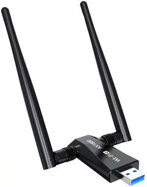 CY-SUZON WiFi 6 USB Adapter for Desktop PC AX1800 Wireless Network Adapter with 2.4GHz, 5GHz, High Gain Dual Band 5dBi Antenna, WPA3, Supports Windows 11/10 CY-SUZON WiFi 6 USB Adapter for Desktop PC AX1800 Wireless Network Adapter with 2.4GHz, 5GHz, High Gain Dual Band 5dBi Antenna, WPA3, Supports Windows 11/10