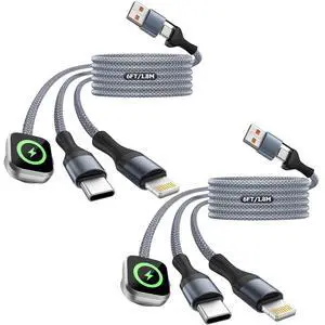 Cruise Essentials 2026, 3 in 2 Multi Charging Cable for iPhone Watch Charger/iPhone 17/IP, iWatch Charger, Travel Camping Essentials Compatible with iWatch 11-2/Ultra/iPhone 17-8,Car (2Pack,6FT)White Cruise Essentials 2026, 3 in 2 Multi Charging Cable for iPhone Watch Charger/iPhone 17/IP, iWatch Charger, Travel Camping Essentials Compatible with iWatch 11-2/Ultra/iPhone 17-8,Car (2Pack,6FT)White