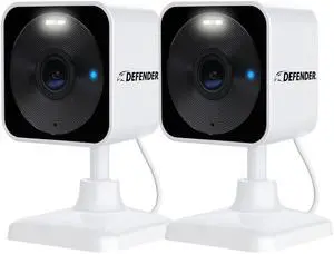 Defender GO 2K AI Powered WiFi Indoor/Outdoor Home, Business, Pet, Baby Security Camera, AI Detection, Dual Band, Spotlight/Siren, Color Night Vision, 2-Way Talk, Works with ClearVu App, 2 Pack Defender GO 2K AI Powered WiFi Indoor/Outdoor Home, Business, Pet, Baby Security Camera, AI Detection, Dual Band, Spotlight/Siren, Color Night Vision, 2-Way Talk, Works with ClearVu App, 2 Pack