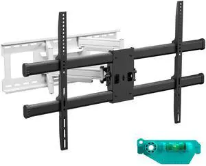 ONKRON Full Motion TV Wall Mount for 42-120 Inch Screen up to 220 lbs, Large Heavy Duty TV Mount Extending, VESA 200x100-1000x600, Tilt and Swivel Television Mount Bracket, Black-White ONKRON Full Motion TV Wall Mount for 42-120 Inch Screen up to 220 lbs, Large Heavy Duty TV Mount Extending, VESA 200x100-1000x600, Tilt and Swivel Television Mount Bracket, Black-White