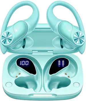 PocBuds Bluetooth Headphones Wireless Earbuds 80hrs Playtime Wireless Charging Case Digital Display Sport Ear buds with Earhook Deep Bass IPX7 Waterproof Over-Ear Earphones for Phone Lap PocBuds Bluetooth Headphones Wireless Earbuds 80hrs Playtime Wireless Charging Case Digital Display Sport Ear buds with Earhook Deep Bass IPX7 Waterproof Over-Ear Earphones for Phone Lap
