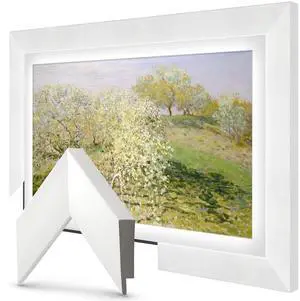Gloss White 43" Premiere Deco TV Frame - Compatible ONLY with Samsung The Frame TVs (Fits 2021-2026, LS03A, LS03B, LS03C, LS03D, LS03FA) Gloss White 43" Premiere Deco TV Frame - Compatible ONLY with Samsung The Frame TVs (Fits 2021-2026, LS03A, LS03B, LS03C, LS03D, LS03FA)