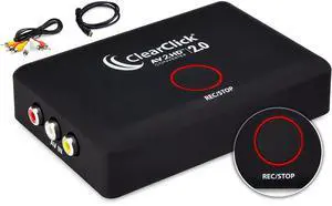ClearClick AV to HD Converter & Recorder 2.0 (Second Generation) - AV RCA to HDMI Adapter to Convert & Record Video - for VCR, VHS, DVD, Camcorder, Hi8, Gaming to TV ClearClick AV to HD Converter & Recorder 2.0 (Second Generation) - AV RCA to HDMI Adapter to Convert & Record Video - for VCR, VHS, DVD, Camcorder, Hi8, Gaming to TV