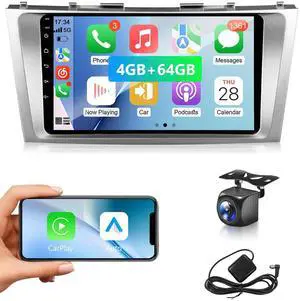XGU 8 Core 4+64GB Car Stereo for Toyota Camry 2006 2007 2008 2009 2010 2011 Radio Apple Carplay Android Auto,9" Touchscreen for Camry Car Play GPS WiFi FM RDS Mirrorlink Camera SWC XGU 8 Core 4+64GB Car Stereo for Toyota Camry 2006 2007 2008 2009 2010 2011 Radio Apple Carplay Android Auto,9" Touchscreen for Camry Car Play GPS WiFi FM RDS Mirrorlink Camera SWC