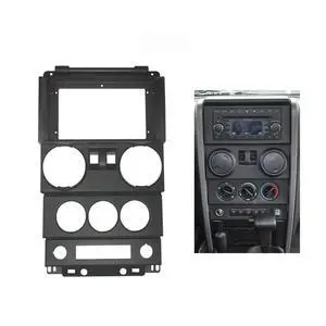 9'' inch Car Radio Stereo Fascia Frame Dash Panel Trim Bezel for Jeep Wrangler 2008 09 10 2 Doors 9'' inch Car Radio Stereo Fascia Frame Dash Panel Trim Bezel for Jeep Wrangler 2008 09 10 2 Doors