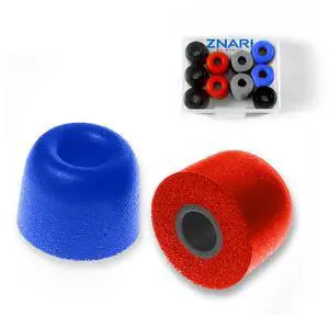 Earbud Foam Tips with Protective Case - Sports Earphone TIp - 5 Pairs 10 Pieces - Medium Multi-Color Earbud Foam Tips with Protective Case - Sports Earphone TIp - 5 Pairs 10 Pieces - Medium Multi-Color