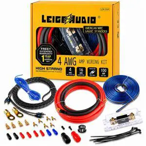4 Gauge Amp Wiring Kit Ture 4 AWG Amplifier Installation Wiring Kit - Car Subwoofer Wiring Kit Helps You Make Connections and Brings Power to Your Radio, Subwoofer and Speakers 4 Gauge Amp Wiring Kit Ture 4 AWG Amplifier Installation Wiring Kit - Car Subwoofer Wiring Kit Helps You Make Connections and Brings Power to Your Radio, Subwoofer and Speakers