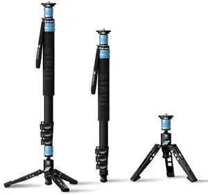 SIRUI AM-404FL Camera Monopod with Feet, 74.8 Inch Aluminum Video Monopod with Removable Base, Slim and Lightweight, Max Load 26.4lbs, 360Panorama Panning, 4-Section for Canon Nikon Sony SIRUI AM-404FL Camera Monopod with Feet, 74.8 Inch Aluminum Video Monopod with Removable Base, Slim and Lightweight, Max Load 26.4lbs, 360Panorama Panning, 4-Section for Canon Nikon Sony