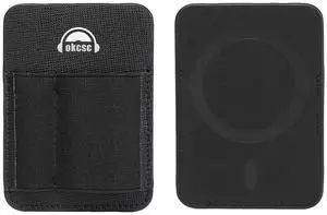 okcsc Magnetic DAC Case, DAC Pocket, Cell Phone Back Clip DAC accesorries, Black Double Pocket ^^ 2kg Strong Hold ^^ PU Leather + Elastic Storage, Black Double Bag okcsc Magnetic DAC Case, DAC Pocket, Cell Phone Back Clip DAC accesorries, Black Double Pocket ^^ 2kg Strong Hold ^^ PU Leather + Elastic Storage, Black Double Bag