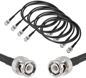 MECCANIXITY RG58 Coaxial Cable with BNC Male to BNC Male Connectors 50 Ohm 4ft 4pcs MECCANIXITY RG58 Coaxial Cable with BNC Male to BNC Male Connectors 50 Ohm 4ft 4pcs