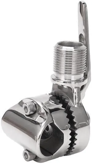Acouto Adjustable Ratchet Base Mount Marine VHF Antenna Mount 316 Stainless Steel Adjustable Ratchet Mount for 7/8 to 1in Rails Acouto Adjustable Ratchet Base Mount Marine VHF Antenna Mount 316 Stainless Steel Adjustable Ratchet Mount for 7/8 to 1in Rails