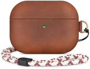 RIXENY Genuine Leather Case for AirPods Pro 2 (2nd Gen), Retro Crazy Horse Leather Cover for Vintage Lovers & Adventurers, Back Sync Button, D-Ring with Hand Strap, Wireless Charging, RIXENY Genuine Leather Case for AirPods Pro 2 (2nd Gen), Retro Crazy Horse Leather Cover for Vintage Lovers & Adventurers, Back Sync Button, D-Ring with Hand Strap, Wireless Charging,