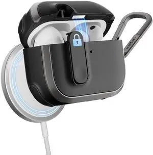 MAGEASY Odyssey AirPods Pro 3 Case (2025) Rugged Heavy Duty Protective Cover with Lock ^^ Military-Grade Shockproof ^^ MagSafe & Wireless Charging Compatible ^^ Includes Carabiner Cli MAGEASY Odyssey AirPods Pro 3 Case (2025) Rugged Heavy Duty Protective Cover with Lock ^^ Military-Grade Shockproof ^^ MagSafe & Wireless Charging Compatible ^^ Includes Carabiner Cli