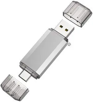 RAOYI 128GB USB C Flash Drive, 2 in 1 USB 3.0 Type C Dual OTG Metal Thumb Drive Jump Drive Memory Stick with Keychain Suitable for USB-C Smartphones, MacBook, Computers and Tablets (Silver) RAOYI 128GB USB C Flash Drive, 2 in 1 USB 3.0 Type C Dual OTG Metal Thumb Drive Jump Drive Memory Stick with Keychain Suitable for USB-C Smartphones, MacBook, Computers and Tablets (Silver)