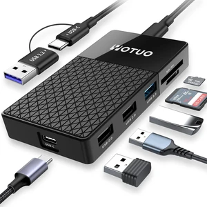 YOTUO M.2 NVMe SSD Enclosure with Hub & Card Reader, 10Gbps USB-C 3.2, External Solid State Drive Case for 2230/2242/2260/2280, SD/TF Card Reader, USB Hub, Compatible with Windows/Mac/Android/iOS YOTUO M.2 NVMe SSD Enclosure with Hub & Card Reader, 10Gbps USB-C 3.2, External Solid State Drive Case for 2230/2242/2260/2280, SD/TF Card Reader, USB Hub, Compatible with Windows/Mac/Android/iOS