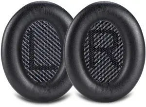 Lukvcoe Genuine Replacement Earpads Cushions for QuietComfort 35 & QC35 II Over-Ear Headphones, Soft Protein Leather Ear Pad Cushion with Noise Isolation Foam (Black) Lukvcoe Genuine Replacement Earpads Cushions for QuietComfort 35 & QC35 II Over-Ear Headphones, Soft Protein Leather Ear Pad Cushion with Noise Isolation Foam (Black)
