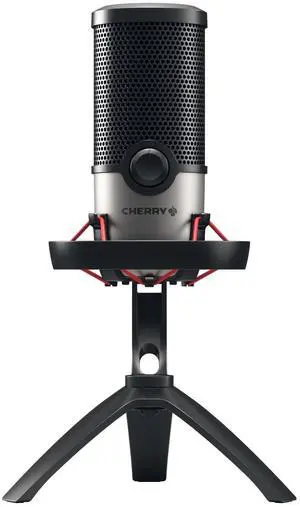 Cherry UM 6.0 Advanced, USB Microphone for Streaming, Podcasting & Home Office Use, 2 Polar Patterns, Shock Mount, Compatible with PC/Mac/PS4/PS5, Black/Silver Cherry UM 6.0 Advanced, USB Microphone for Streaming, Podcasting & Home Office Use, 2 Polar Patterns, Shock Mount, Compatible with PC/Mac/PS4/PS5, Black/Silver