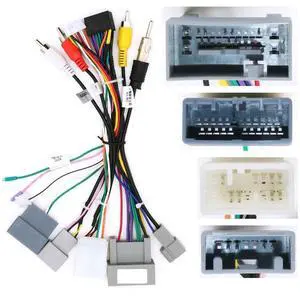 16pin Car Radio Stereo Power Retrofit Wiring Harness fits for Honda CRV 2010-2013 2.4L with Big screeen High Trim Level, Support Factory Navigation, OEM Backup Camera, Steering Wheel Control and USB 16pin Car Radio Stereo Power Retrofit Wiring Harness fits for Honda CRV 2010-2013 2.4L with Big screeen High Trim Level, Support Factory Navigation, OEM Backup Camera, Steering Wheel Control and USB