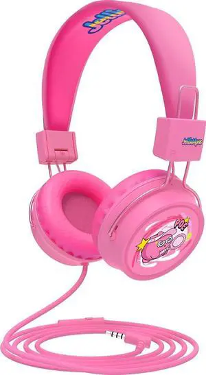 JellieMons Booma Beats Wired Headphones for Kids, 3.5mm Plug, Fun Characters and Colors, Volume Controls, Great for School (Pink) JellieMons Booma Beats Wired Headphones for Kids, 3.5mm Plug, Fun Characters and Colors, Volume Controls, Great for School (Pink)