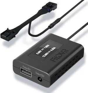 FitDVR Dash Camera Power Adapter (16-Pin) for Toyota and Lexus and More, Dashcam Charger Cable, USB Power Source, 5V 12V Output, D3-011 FitDVR Dash Camera Power Adapter (16-Pin) for Toyota and Lexus and More, Dashcam Charger Cable, USB Power Source, 5V 12V Output, D3-011