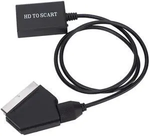 HDMI to SCART Converter, HD Digital Video HDMI to Analog Video and L/R Audio Adapter Support DVI, for CRT/VHS/DVD CVBS Play HDMI to SCART Converter, HD Digital Video HDMI to Analog Video and L/R Audio Adapter Support DVI, for CRT/VHS/DVD CVBS Play