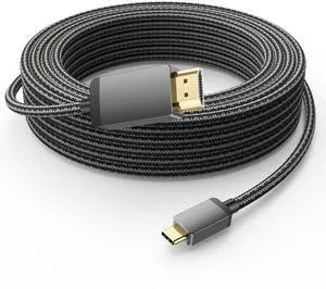 4K USB C to HDMI Cable 30FT, High Speed Type-C to HDMI Cord-Braided,Thunderbolt 3/4/5 Compatible for PC, Monitor,TV,Projector,Galaxy S8 to S23/S24/S25/S26, iPhone 17/15/16,MacBook,iPad Pro,Dell XPS 4K USB C to HDMI Cable 30FT, High Speed Type-C to HDMI Cord-Braided,Thunderbolt 3/4/5 Compatible for PC, Monitor,TV,Projector,Galaxy S8 to S23/S24/S25/S26, iPhone 17/15/16,MacBook,iPad Pro,Dell XPS