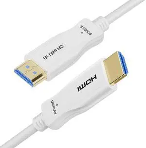 8K Fiber Optic HDMI Cable 10FT, 48Gbps Ultra High Speed Thin HDMI Cord, 8K@60Hz 4K@240Hz, Dynamic HDR, eARC, HDCP 2.2&2.3, 3D, Compatible for Laptop, PC, Monitor, PS5, PS4, Xbox, HDTV, Projecto 8K Fiber Optic HDMI Cable 10FT, 48Gbps Ultra High Speed Thin HDMI Cord, 8K@60Hz 4K@240Hz, Dynamic HDR, eARC, HDCP 2.2&2.3, 3D, Compatible for Laptop, PC, Monitor, PS5, PS4, Xbox, HDTV, Projecto