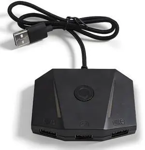 Game Console Mouse and Keyboard Converter, Mouse Keyboard Adapter with RGB Light and 3.5mm Sound Jack, APP Control for X/S and Game Console Mouse and Keyboard Converter, Mouse Keyboard Adapter with RGB Light and 3.5mm Sound Jack, APP Control for X/S and
