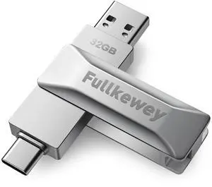Fullkewey 256G Ultra Fast USB 3.0 Flash Drive, 2 in 1 USB 3.0 Type C Dual OTG Metal Thumb DriveexFAT Memory Stick for iPhone 15 and 16, iPad, Android Phone, Tablet, Laptop, Silver Fullkewey 256G Ultra Fast USB 3.0 Flash Drive, 2 in 1 USB 3.0 Type C Dual OTG Metal Thumb DriveexFAT Memory Stick for iPhone 15 and 16, iPad, Android Phone, Tablet, Laptop, Silver