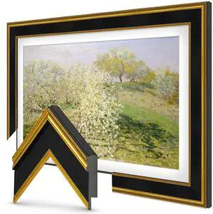Antique Gold & Black 32" Premiere Deco TV Frame - Compatible ONLY with Samsung The Frame TVs (Fits 2021-2026, LS03A, LS03B, LS03C, LS03D, LS03FA) Antique Gold & Black 32" Premiere Deco TV Frame - Compatible ONLY with Samsung The Frame TVs (Fits 2021-2026, LS03A, LS03B, LS03C, LS03D, LS03FA)