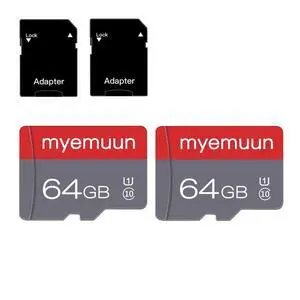 2 Pack 64 GB Micro Memory Card with Adapter, TF Memory Card Class 10, Mini Memory Card for Smartphone/Tablet/Camera/Personal Computer (64GB*2) 2 Pack 64 GB Micro Memory Card with Adapter, TF Memory Card Class 10, Mini Memory Card for Smartphone/Tablet/Camera/Personal Computer (64GB*2)