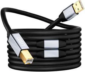 DDSYT USB 2.0 Printer Cable 60 ft - High Speed Active A to B Cord for Printers, Scanners, Fax Machines DDSYT USB 2.0 Printer Cable 60 ft - High Speed Active A to B Cord for Printers, Scanners, Fax Machines
