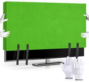 TV Cover Moving Dust Anti-Scratch TV Screen Protector Covers and Flat Screen TV Cover Moving with Bottom Strap and Gloves For 70"-75" TV Dust Protection Moving Renovation (Green, 65") TV Cover Moving Dust Anti-Scratch TV Screen Protector Covers and Flat Screen TV Cover Moving with Bottom Strap and Gloves For 70"-75" TV Dust Protection Moving Renovation (Green, 65")