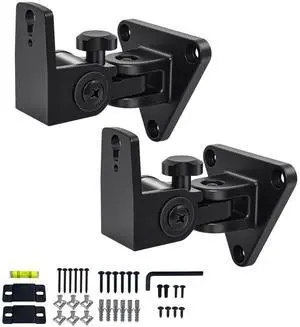 DAGCUXIN Speaker Wall Mount,Swivel & Tilt,All Aluminium Wall Speaker Mount for Small Speakers,Hold up to 30lbs,DX-818(2 Packs Black) DAGCUXIN Speaker Wall Mount,Swivel & Tilt,All Aluminium Wall Speaker Mount for Small Speakers,Hold up to 30lbs,DX-818(2 Packs Black)