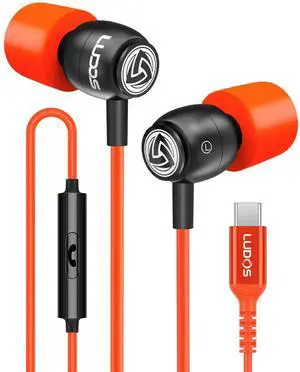 LUDOS Clamor USB C Headphones for iPhone 17 16 15 Pro Max Plus Air iPad Pro, 5 Years Warranty, USB-C Earbuds for Samsung Galaxy S26 S25 S24 S23 Ultra S22 S21 FE S20 A55 A54 A53, USB Type C Earph LUDOS Clamor USB C Headphones for iPhone 17 16 15 Pro Max Plus Air iPad Pro, 5 Years Warranty, USB-C Earbuds for Samsung Galaxy S26 S25 S24 S23 Ultra S22 S21 FE S20 A55 A54 A53, USB Type C Earph