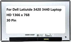 WWGTMC D2K69 0D2K69 Replacement 14 inch Screen for Dell Latitude 3420 3440 Series Laptop Non-Touch Screen HD 1366x768 30 Pin LCD LED Display WWGTMC D2K69 0D2K69 Replacement 14 inch Screen for Dell Latitude 3420 3440 Series Laptop Non-Touch Screen HD 1366x768 30 Pin LCD LED Display