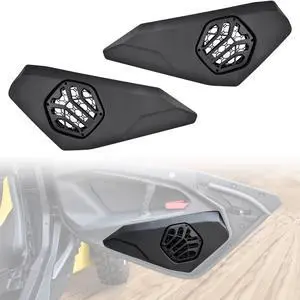 SAUTVS One Pair Door Speaker Pods for Can-Am Maverick R, Waterproof Dustproof Front Speaker Pods Panels Enclosures Holder for Can Am Maverick R MAX X RS 2024+ Models Accessories SAUTVS One Pair Door Speaker Pods for Can-Am Maverick R, Waterproof Dustproof Front Speaker Pods Panels Enclosures Holder for Can Am Maverick R MAX X RS 2024+ Models Accessories