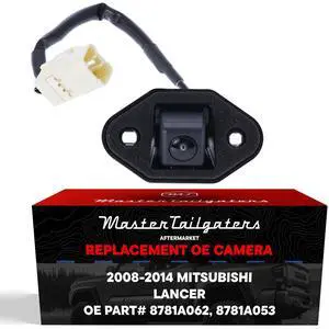 Master Tailgaters Replacement for Mitsubishi Lancer (2008-2014) Backup Camera OE Part # 8781A062, 8781A053 Master Tailgaters Replacement for Mitsubishi Lancer (2008-2014) Backup Camera OE Part # 8781A062, 8781A053