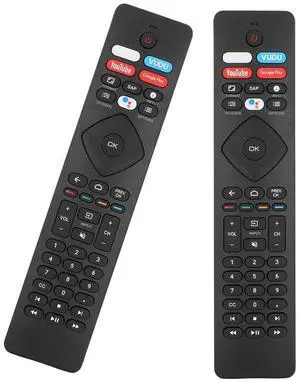 2 Pcs Voice Remote Control for Phillips Voice TV Replacement. Universal Remote Control for Philip 4K UltraHD Smart Android TV with Google Assistant. for Philips 43" 50" 55" 65" 75" 2 Pcs Voice Remote Control for Phillips Voice TV Replacement. Universal Remote Control for Philip 4K UltraHD Smart Android TV with Google Assistant. for Philips 43" 50" 55" 65" 75"