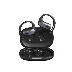 Butyoef Open Ear Headphones,Silicone Ear Hanger,360-Degree Panoramic Sound,Air Conduction, LED Display,IPX7 Waterproof, Wireless Earbuds for Meeting, Driving,Traveling (Black) Butyoef Open Ear Headphones,Silicone Ear Hanger,360-Degree Panoramic Sound,Air Conduction, LED Display,IPX7 Waterproof, Wireless Earbuds for Meeting, Driving,Traveling (Black)