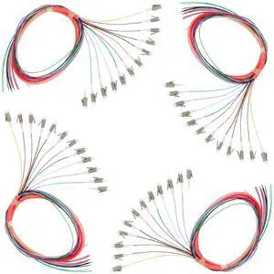Xunsomten 12 Strand LC/OM1 Multimode Fiber Optic Pigtail, 4 Packs Xunsomten 12 Strand LC/OM1 Multimode Fiber Optic Pigtail, 4 Packs