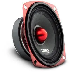 DS18 PRO-X4.4BMSL Car Speaker 4" Shallow Mid-Range Loudspeaker with Bullet 200 Watts Max Power 100 Watts RMS 4-Ohm - Boost Your Sound Systems Volume - 1 Speaker DS18 PRO-X4.4BMSL Car Speaker 4" Shallow Mid-Range Loudspeaker with Bullet 200 Watts Max Power 100 Watts RMS 4-Ohm - Boost Your Sound Systems Volume - 1 Speaker