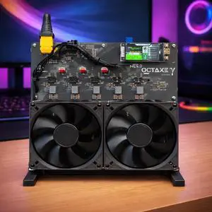 Bitcoin Merch NerdOCTaxe BTC Miner, 9.6TH/s Hash Rate, with Power Supply Bitcoin Merch NerdOCTaxe BTC Miner, 9.6TH/s Hash Rate, with Power Supply
