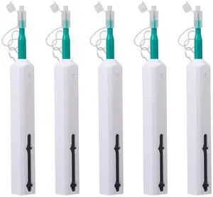 Fiber Optic Pen Cleaner for SC/ST/FC, 2.50mm UPC/APC Ferrule Cleaner,One-Push Fiber Optic Cleaning Tool with Extendable Probe (2.38 to 3.63), 800+ Cleans per Unit, Anti-Static - 5 Pack Fiber Optic Pen Cleaner for SC/ST/FC, 2.50mm UPC/APC Ferrule Cleaner,One-Push Fiber Optic Cleaning Tool with Extendable Probe (2.38 to 3.63), 800+ Cleans per Unit, Anti-Static - 5 Pack