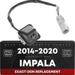 Rear View Backup Camera, Reverse Park Assist - Compatible with 2014-2020 Chevrolet Impala, 2014 Chevrolet Impala Eco - OEM 23323779, 22740367, 590-110, GM1960113 Rear View Backup Camera, Reverse Park Assist - Compatible with 2014-2020 Chevrolet Impala, 2014 Chevrolet Impala Eco - OEM 23323779, 22740367, 590-110, GM1960113