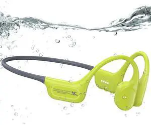Full-Coverage Liquid Silicone Swimming Headphones, IP68 Waterproof Underwater Headphones, Bluetooth 6.0&MP3 with 32GB Memory Card, Soft/Skin-Comfortable Open Ear Bone Conduction Swim Earbuds(Green Full-Coverage Liquid Silicone Swimming Headphones, IP68 Waterproof Underwater Headphones, Bluetooth 6.0&MP3 with 32GB Memory Card, Soft/Skin-Comfortable Open Ear Bone Conduction Swim Earbuds(Green